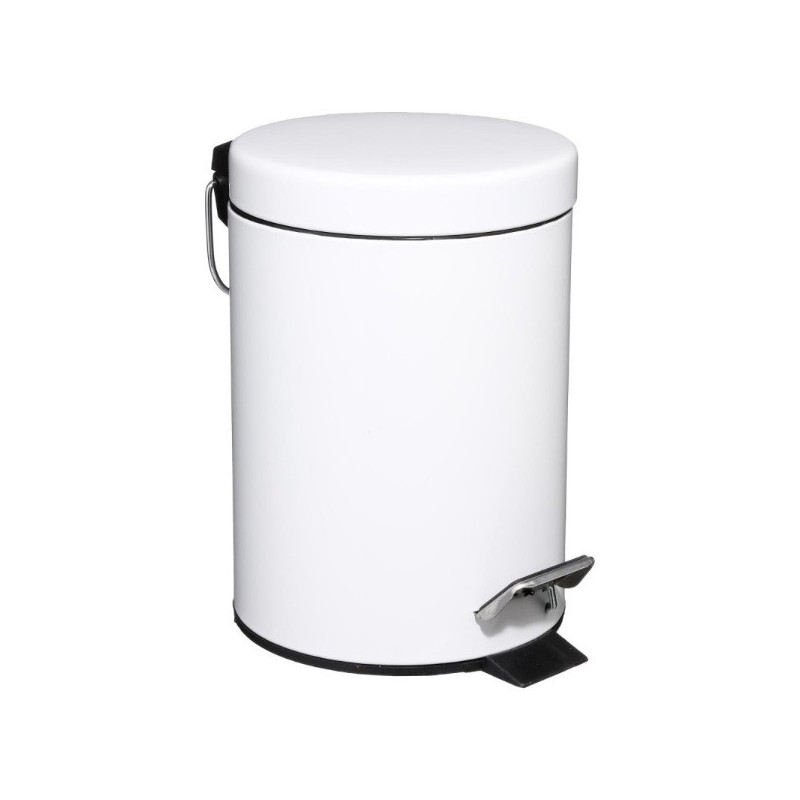 Poubelle Métal 3 Litres Blanc