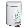 Poubelle Métal 3 Litres Blanc