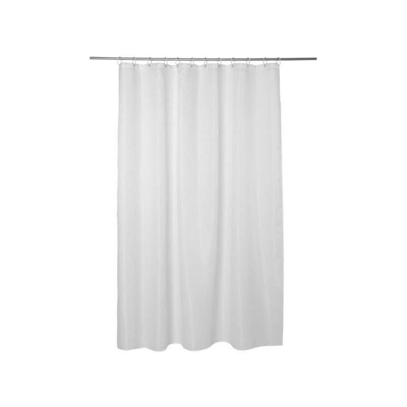 Rideau de Douche Nid Abeille Blanc