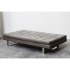 CANAPE BANQUETTE 3 PLACES SIMILI CUIR 6 POSITIONS  ANTHRACITE