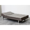 CANAPE BANQUETTE 3 PLACES SIMILI CUIR 6 POSITIONS  ANTHRACITE