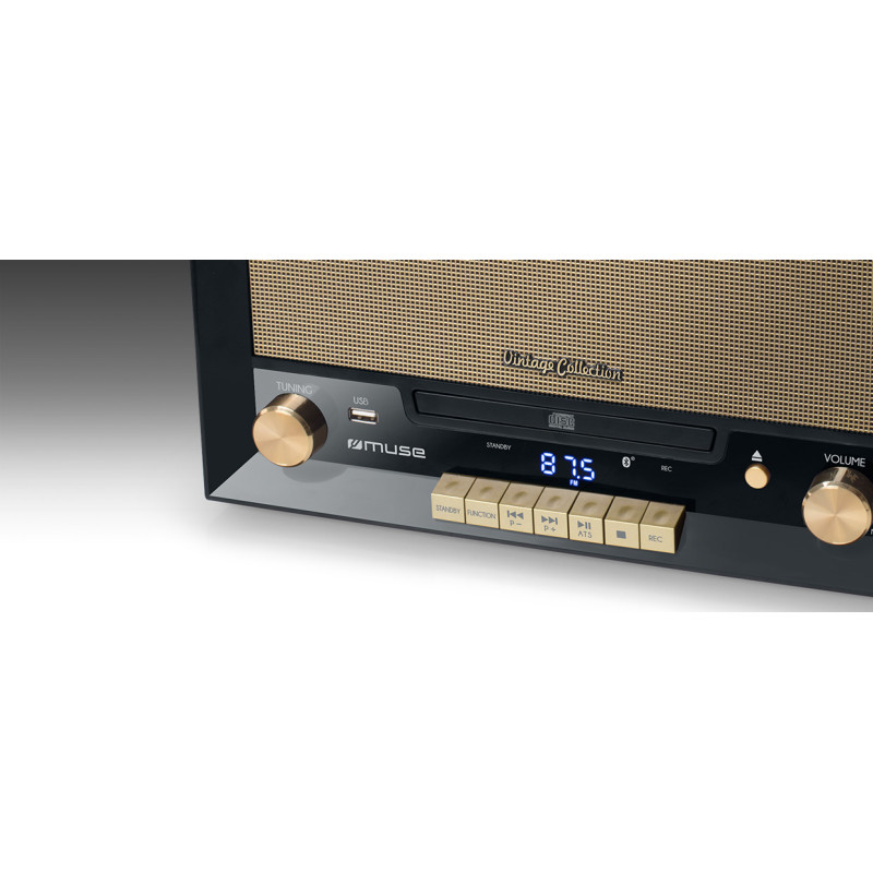 MICRO SYSTÈME CD AVEC PLATINE VINYLE MUSE - MT-110 B