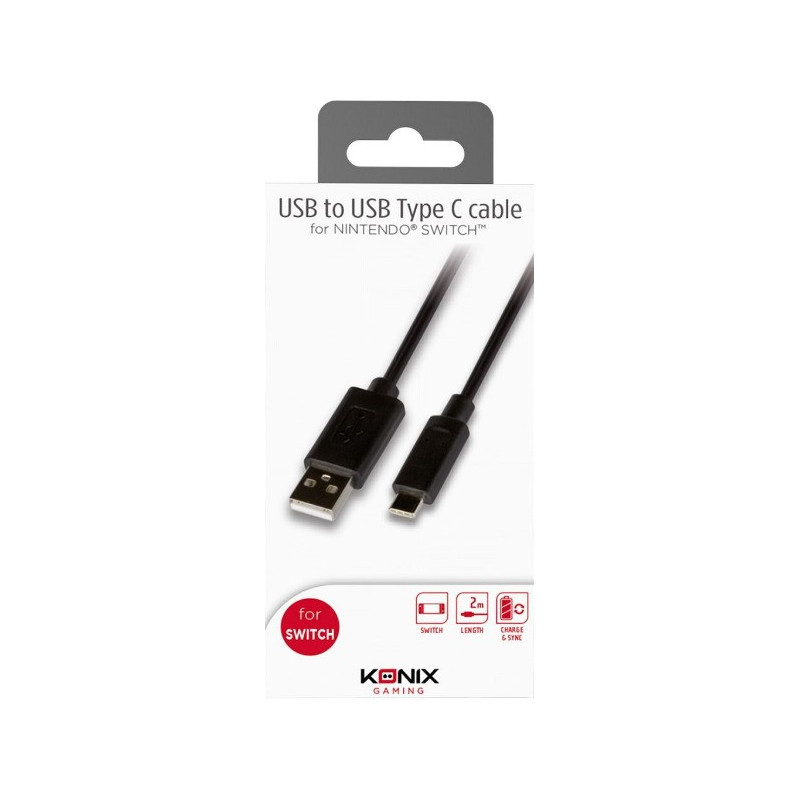 Câble USB Type C Nintendo Switch Konix