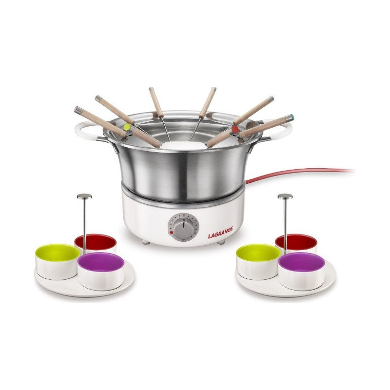 Fondue Elégance+ 6 Ramequins Poelon Inox Lagrange
