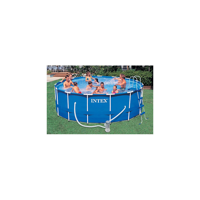 KIT PISCINE TUBULAIRE RONDE D457x122CM INTEX