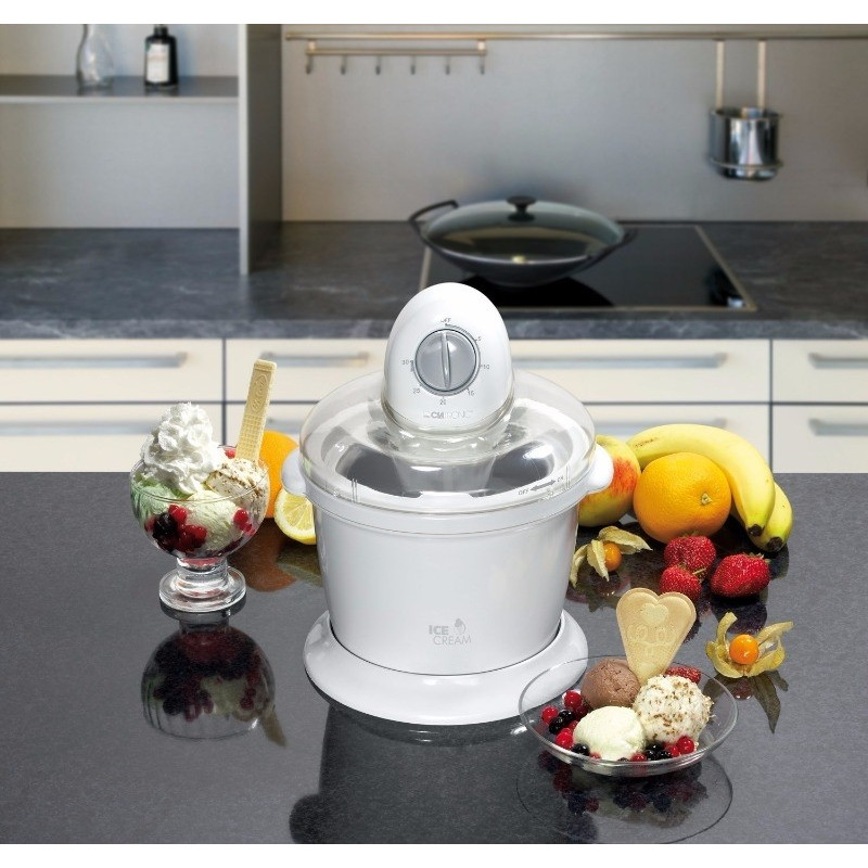 Sorbetière 1 Litres Blanc CLATRONIC - ICM3225