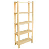 ETAGERE PIN 5 TABLETTES 170X65X