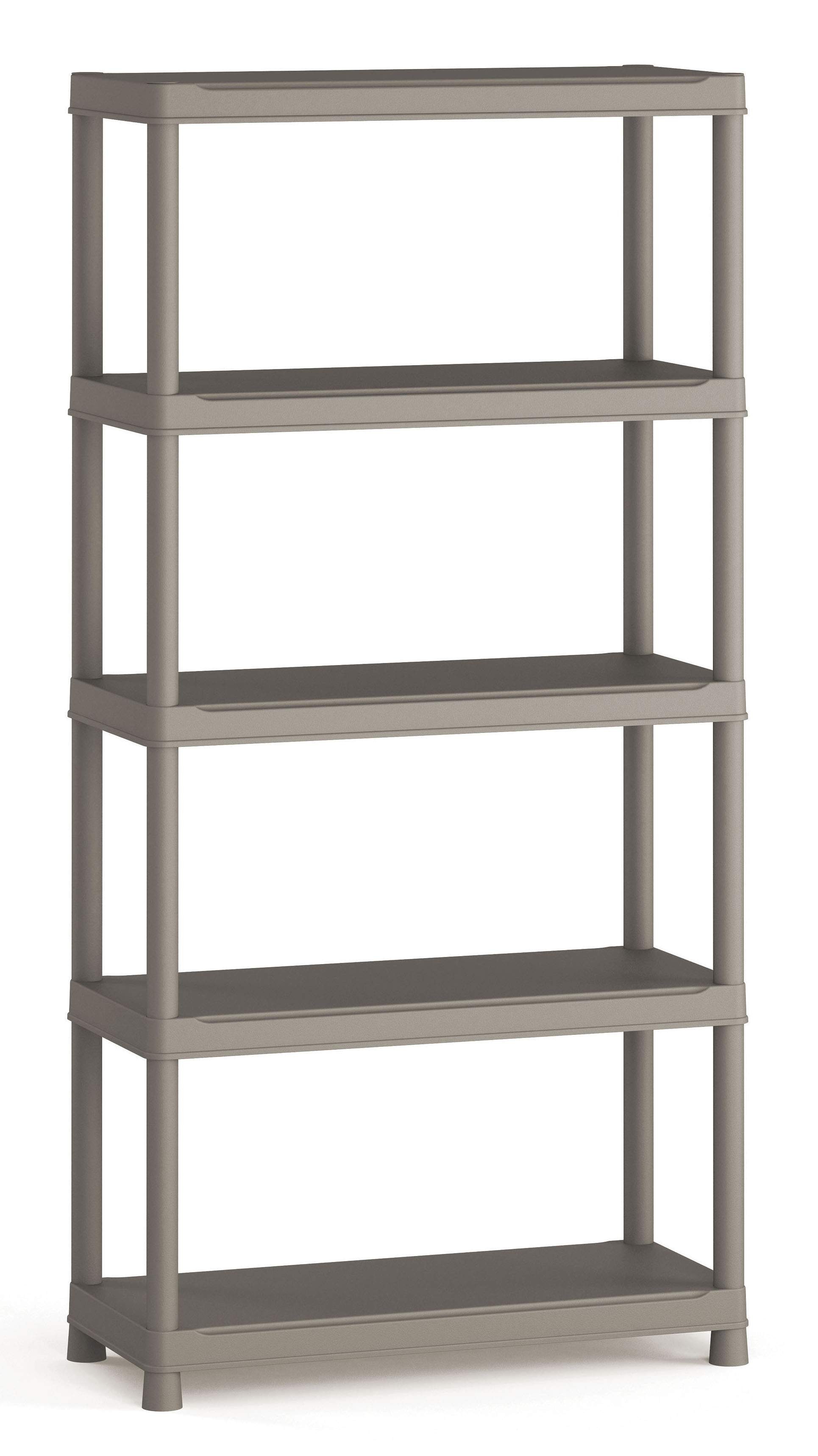 ETAGERE RESINE GRISE SPACEO 90 5 TABLETTES