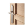 2 2 Poignées De Porte Eve Sans Trou Inspire, Aluminium Entraxe 195 Mm
