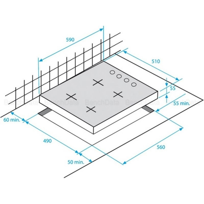 Plaque de Cuisson 4 Gaz BEKO - HIMW64223SX