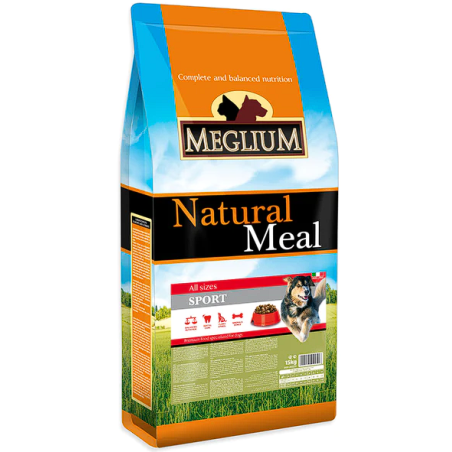 Croquettes Chien Sportif Poulet 15 kg - MEGLIUM