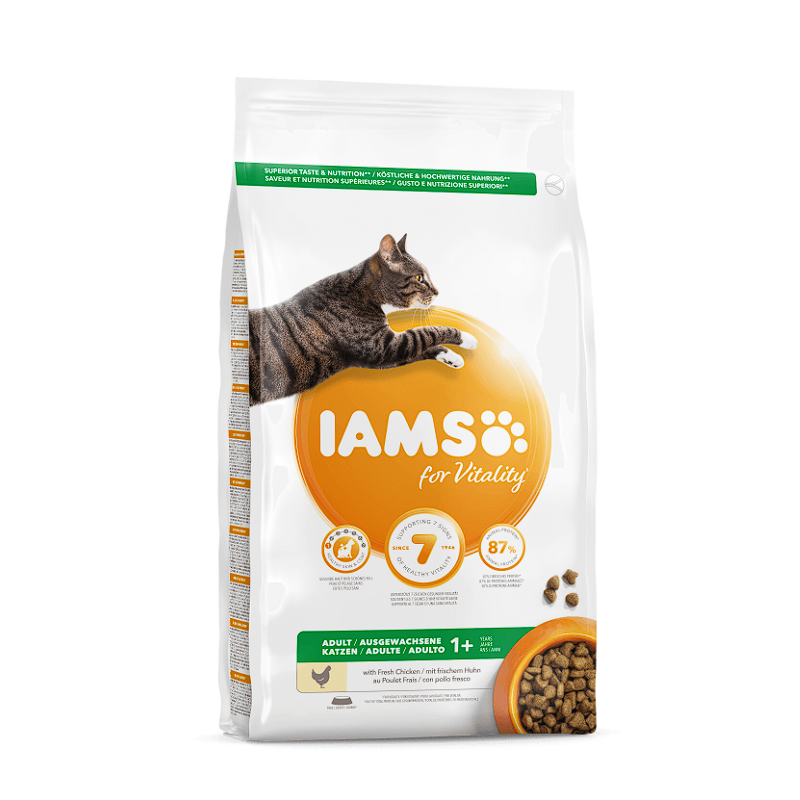 Croquettes Chat Adulte Poulet 1,5 kg - IAMS