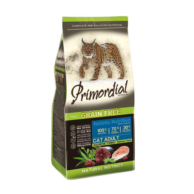 Croquettes Chat Adulte Saumon Thon 2 Kg - PRIMORDIAL