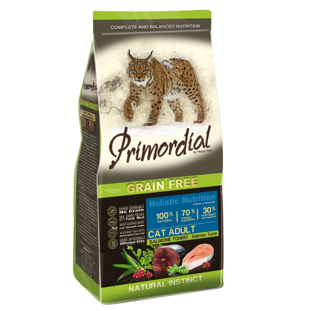 Croquettes Chat Adulte Saumon Thon 2 Kg - PRIMORDIAL