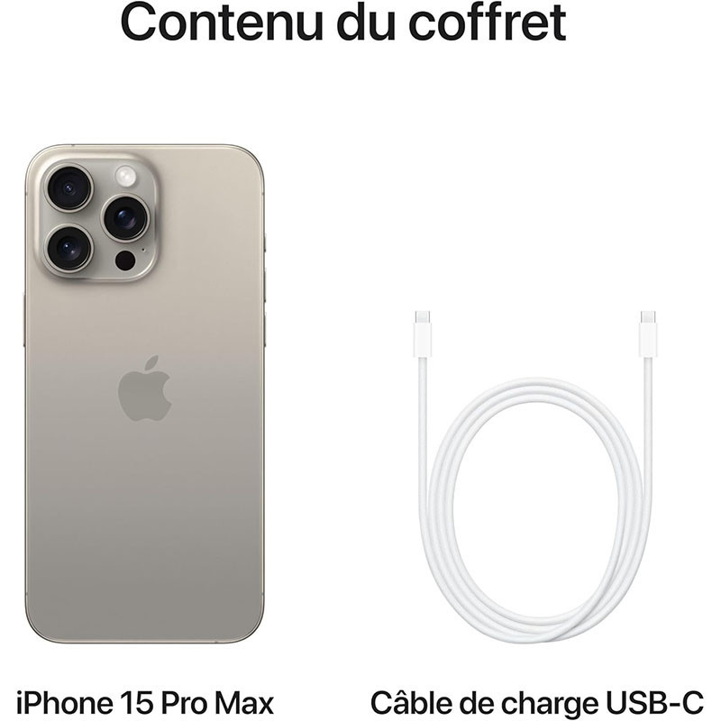 Iphone 15 Pro max 256Gb Natural Titanium - APPLE - MU793AA/A