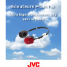 Casque supra-auriculaire pliable Series Flats Noir/Rouge - JVC - HAS160MRU