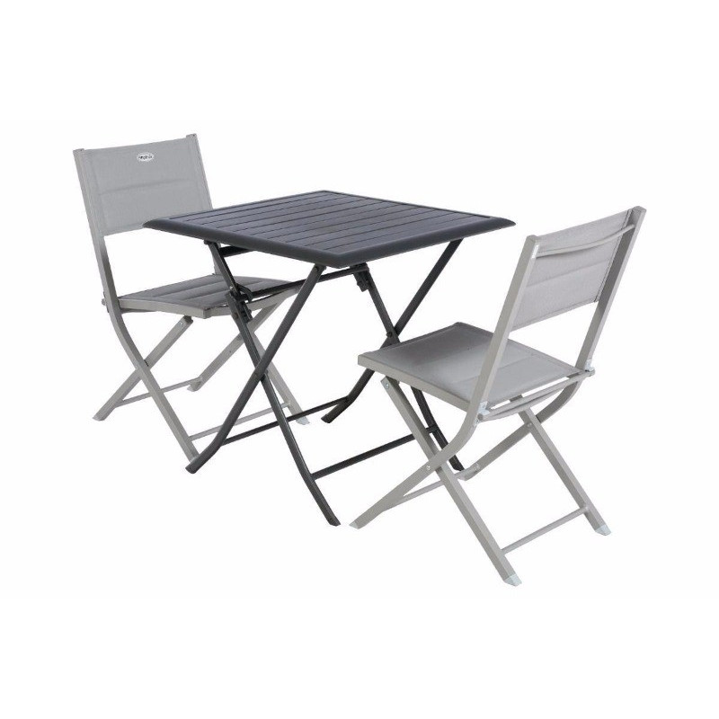 TABLE AZUA  ALU GRAPHITE 2P