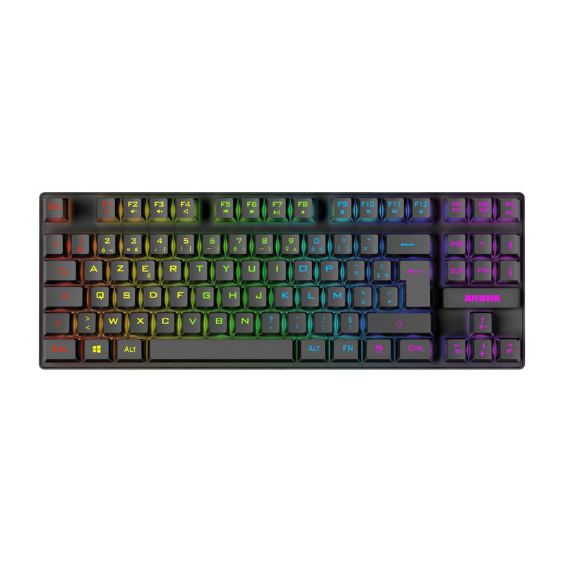 Clavier gaming Azerty Shônen T02 TKL 88 touches Noir - AKUMA - AKSHOT02