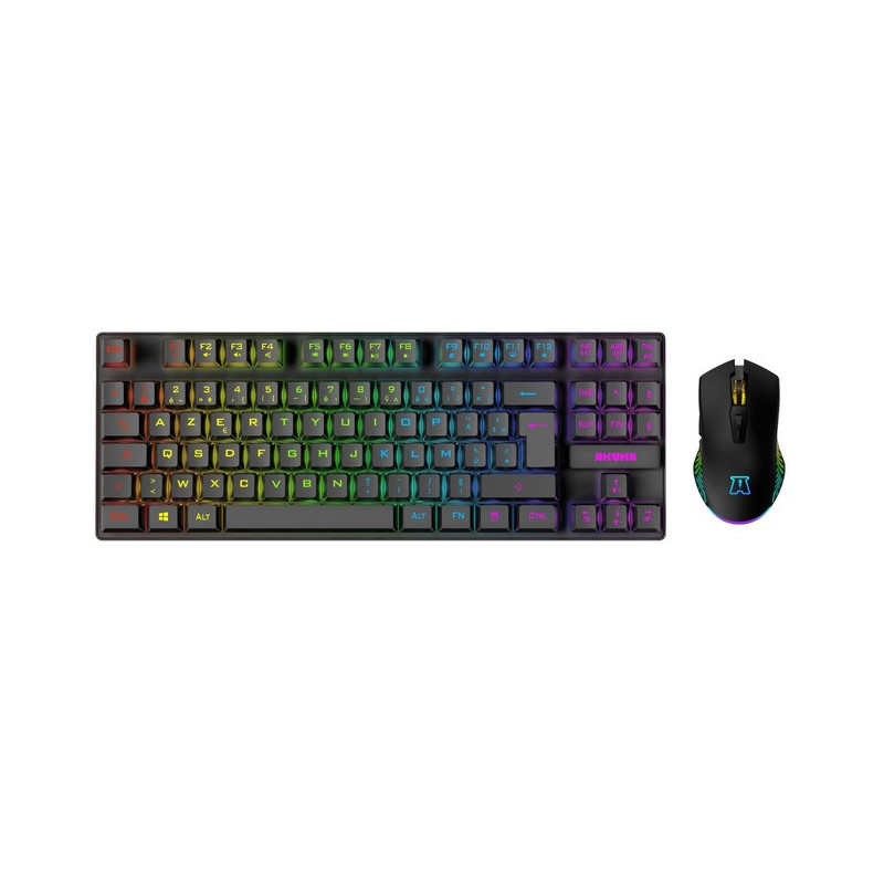 Combo clavier & souris gaming Sentai C03 WL Noir - AKUMA - AKSENC03WL