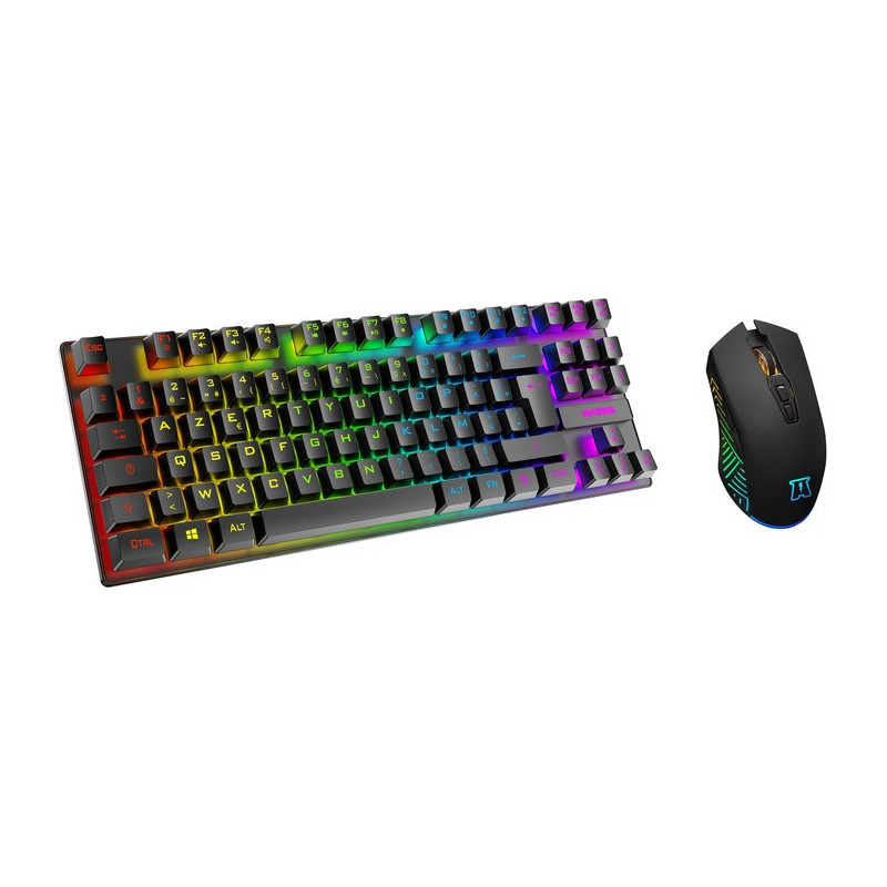 Combo clavier & souris gaming Sentai C03 WL Noir - AKUMA - AKSENC03WL