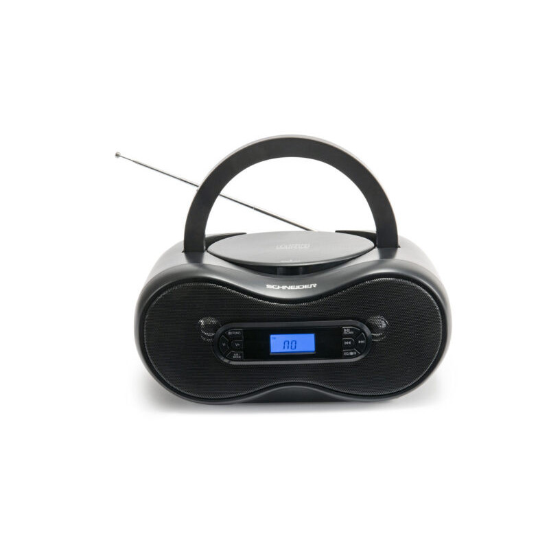 Poste radio CD Bluetooth portable 2x5W Noir - SCHNEIDER - GMSCCDBOOMBT
