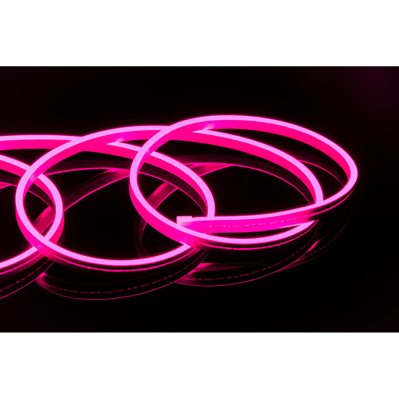 Flexible LED lumineux souple en silicone effet néon pink 5m - IBIZA - NEON500PINK