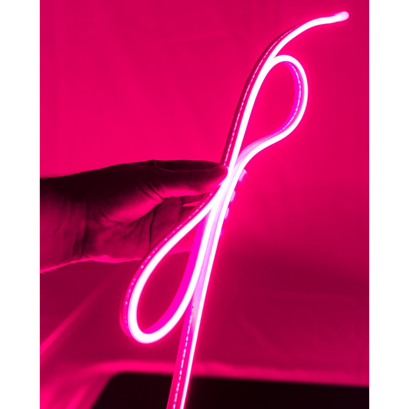 Flexible LED lumineux souple en silicone effet néon pink 5m - IBIZA - NEON500PINK