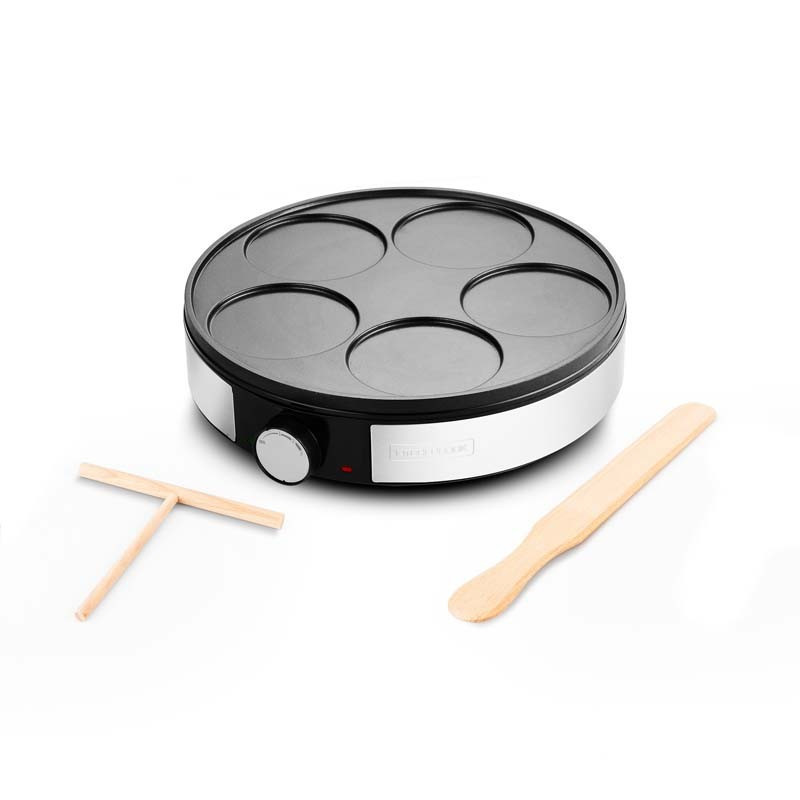 Crépière électrique Minicrepe NX 1200W Noir/Inox - KITCHENCOOK - MINICREPENX