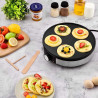 Crépière électrique Minicrepe NX 1200W Noir/Inox - KITCHENCOOK - MINICREPENX