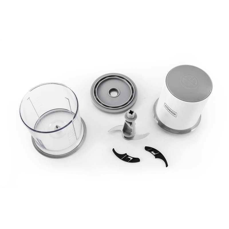 Mini hachoir électrique 400W 500mL Blanc - KITCHENCOOK - MIXPOD400WHITE