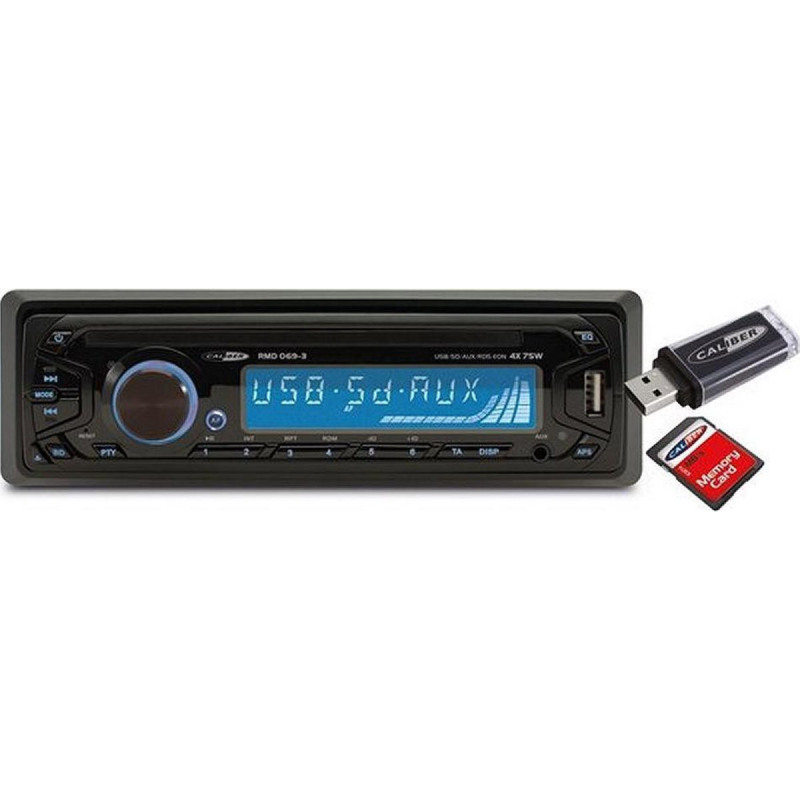 Autoradio FM/AM  USB/SD 1 Din 4 x 75W Noir - CALIBER - ARRMD069CALI