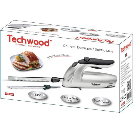 Couteau électrique 150W Argent - TECHWOOD - ROBTCE09TECH