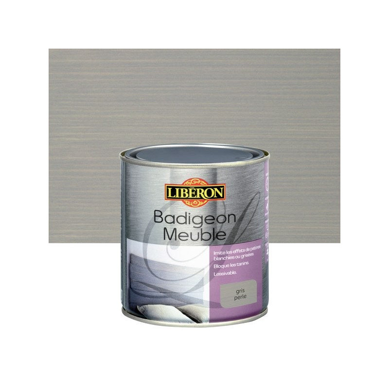 Badigeon Meuble Liberon Gris Perle  Mat 0.5 L