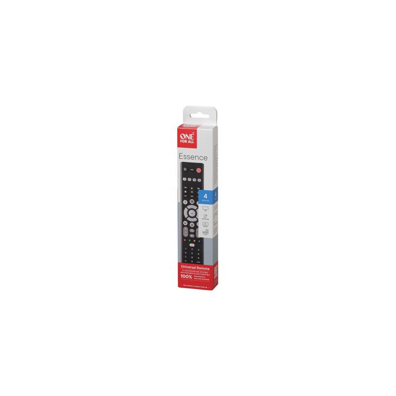 Télécommande Universelle Essence Basic 4  Noir - ONE FOR ALL - URC1242
