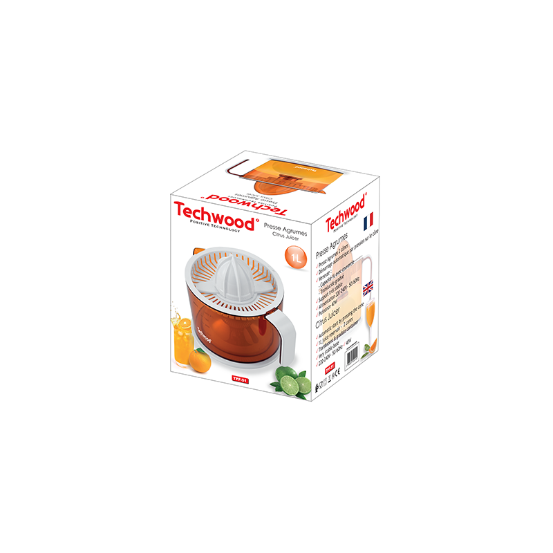 Presse agrumes 40W Blanc - TECHWOOD - ROBTPF51TECH