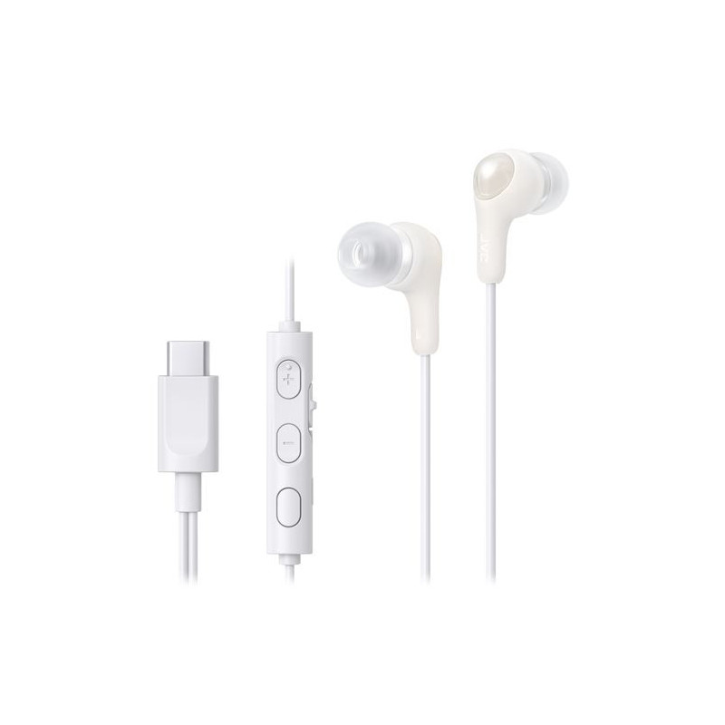 Écouteurs filaire stéréo intra-auriculaires USB-C Blanc - JVC- HAFR9UCWU