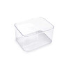 Plateau de rangement multi-usage rectangulaire de luxe 2.1L Transparent - HEGA - 21155