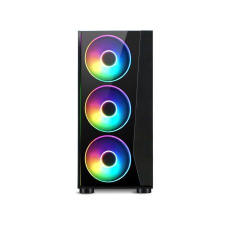 Boîtier PC gaming ATX Ghost III ARGB Noir - SPIRIT OF GAMER - BOIT8005RASOG