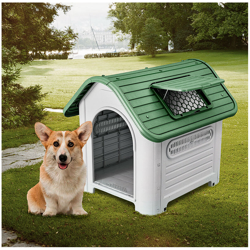 Niche chien vert 87x72x75,5 cm
