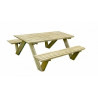 Table Pique Nique Pika 168 X 150 X 68 Cm Forest Style