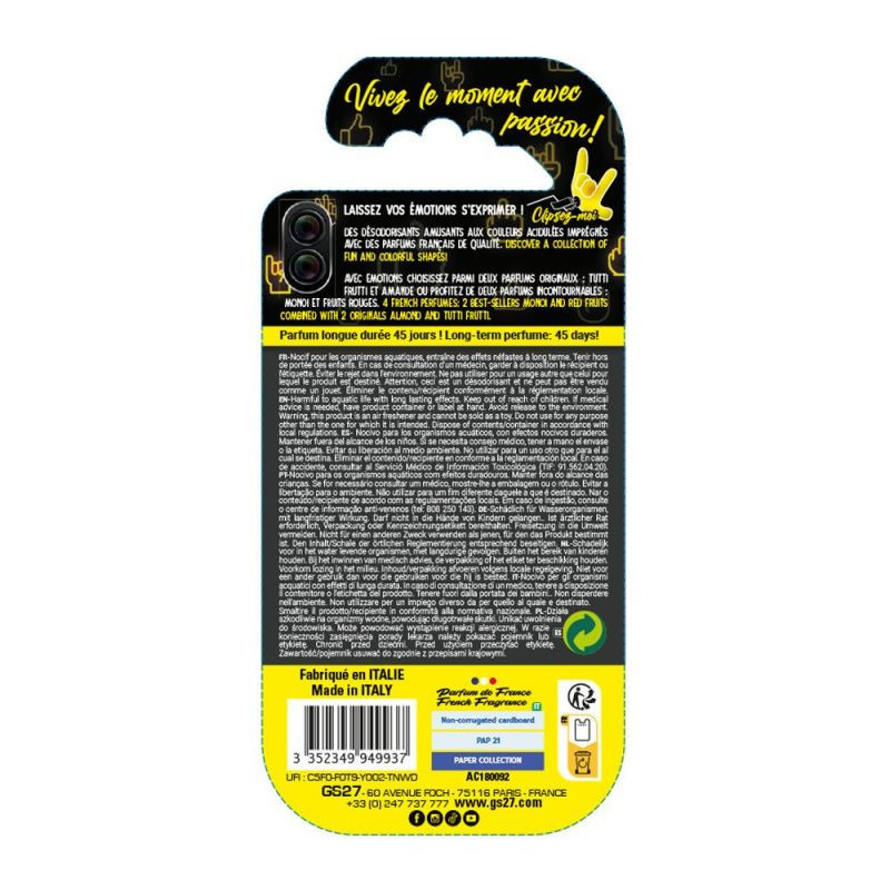 Désodorisant pour voiture emotions monoï - GS27 - AC180092