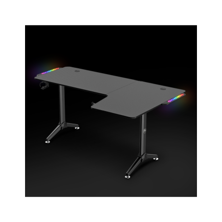 Bureau gaming Headquarter 600 Right Noir - SPIRIT OF GAMER - BURDESK60DROITSOG