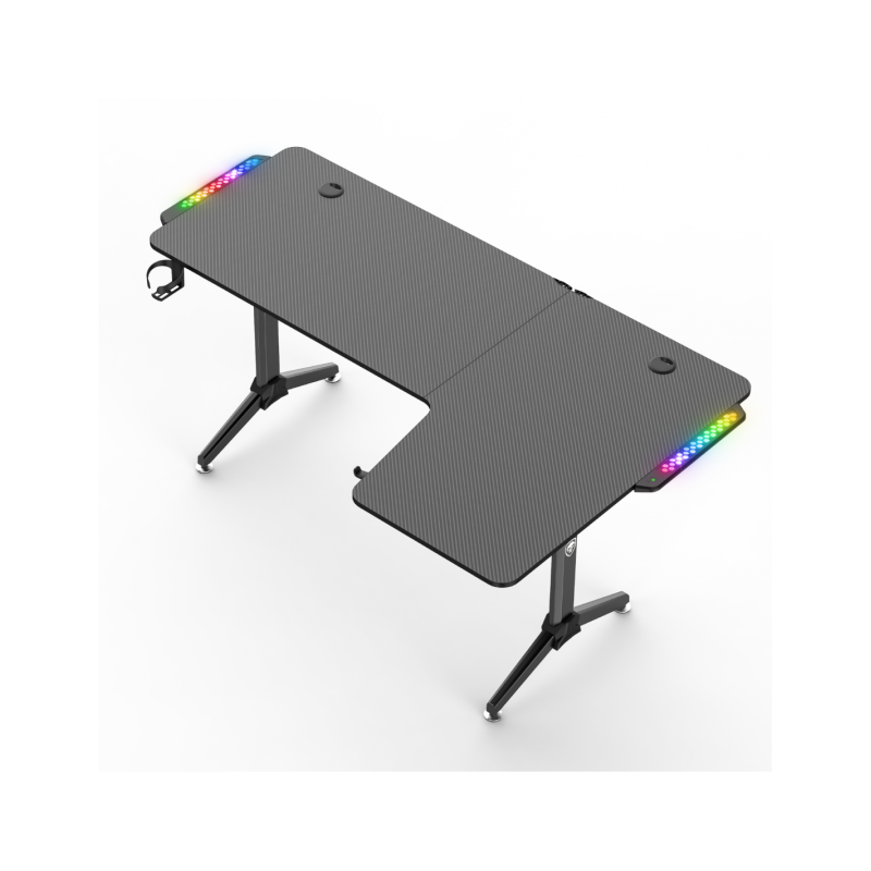 Bureau gaming Headquarter 600 Right Noir - SPIRIT OF GAMER - BURDESK60DROITSOG