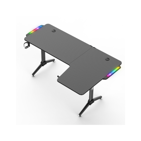 Bureau gaming Headquarter 600 Right Noir - SPIRIT OF GAMER - BURDESK60DROITSOG