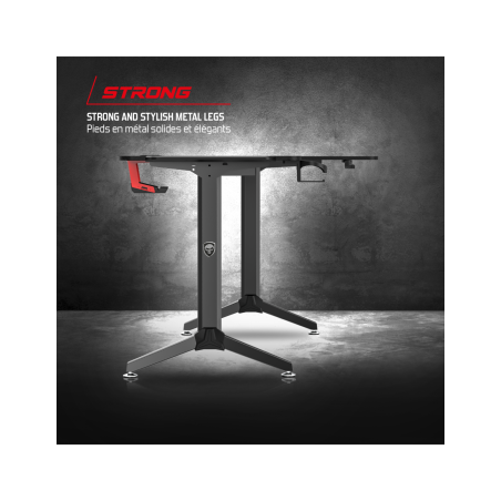 Bureau gaming Headquarter 600 Right Noir - SPIRIT OF GAMER - BURDESK60DROITSOG