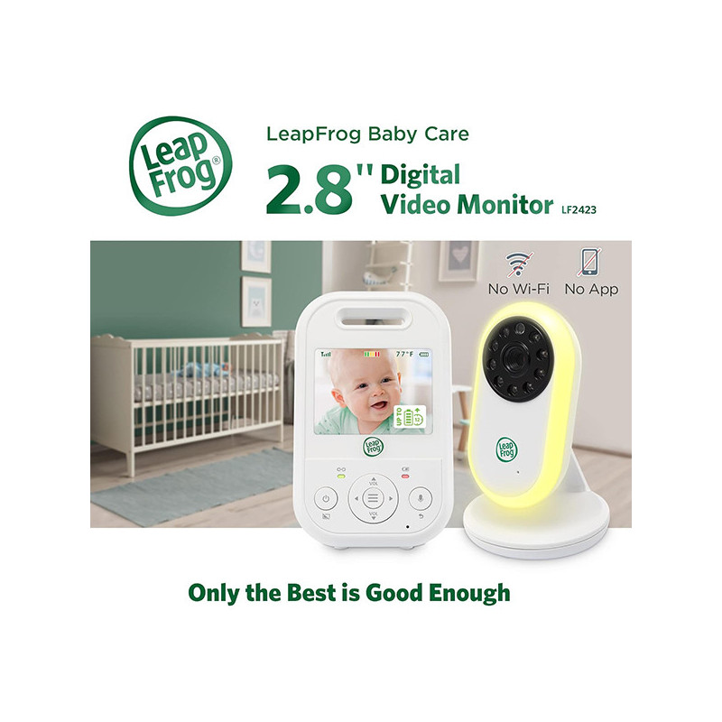 Babyphone avec écran LCD IPS 2.8" Blanc - LEAPFROG
