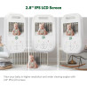 Babyphone avec écran LCD IPS 2.8" Blanc - LEAPFROG