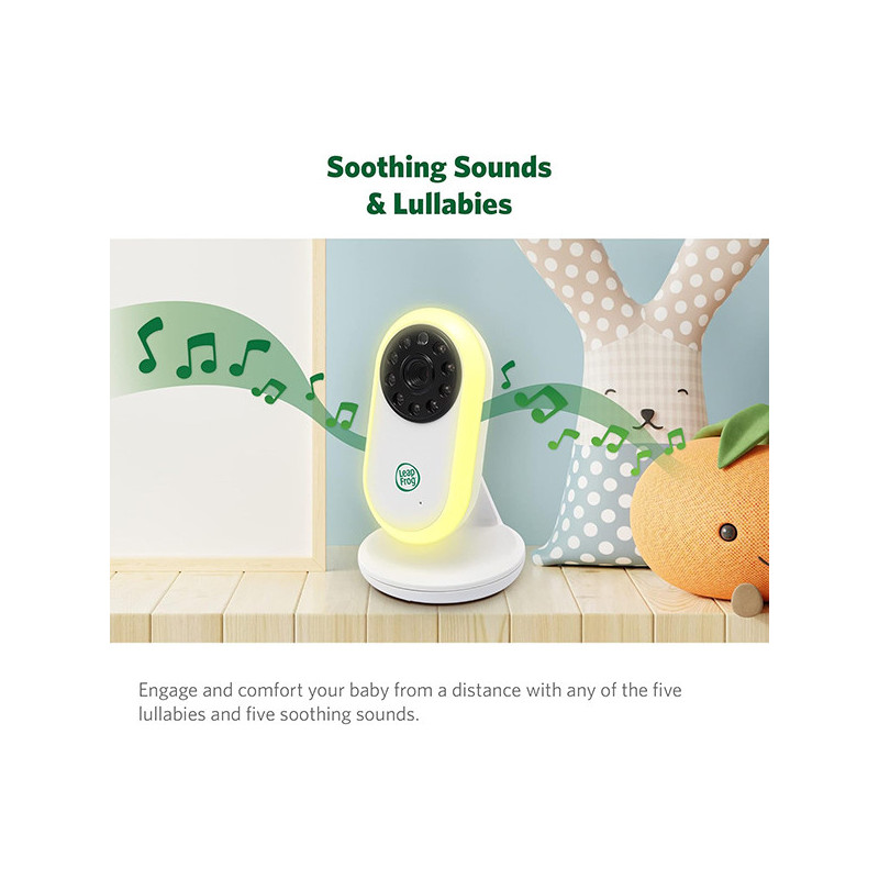 Babyphone avec écran LCD IPS 2.8" Blanc - LEAPFROG