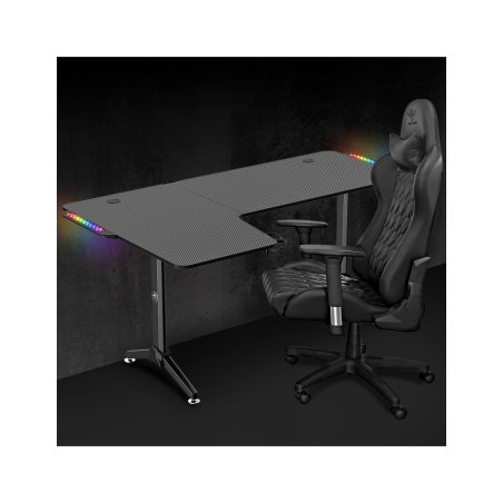 Bureau gaming Headquarter 600 Left Noir - SPIRIT OF GAMER - BURDESK60SOG