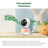 Babyphone panoramique/inclinable avec écran LCD HD 720p 5" Blanc LEAPFROG - Dès la naissance